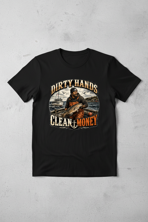 Dirty Hands Clean Money T-Shirt - Black